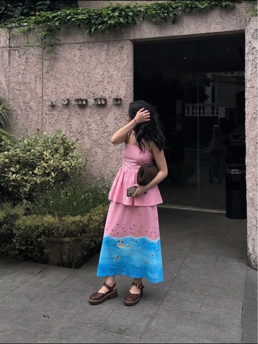 BLOCK SKIRT SET