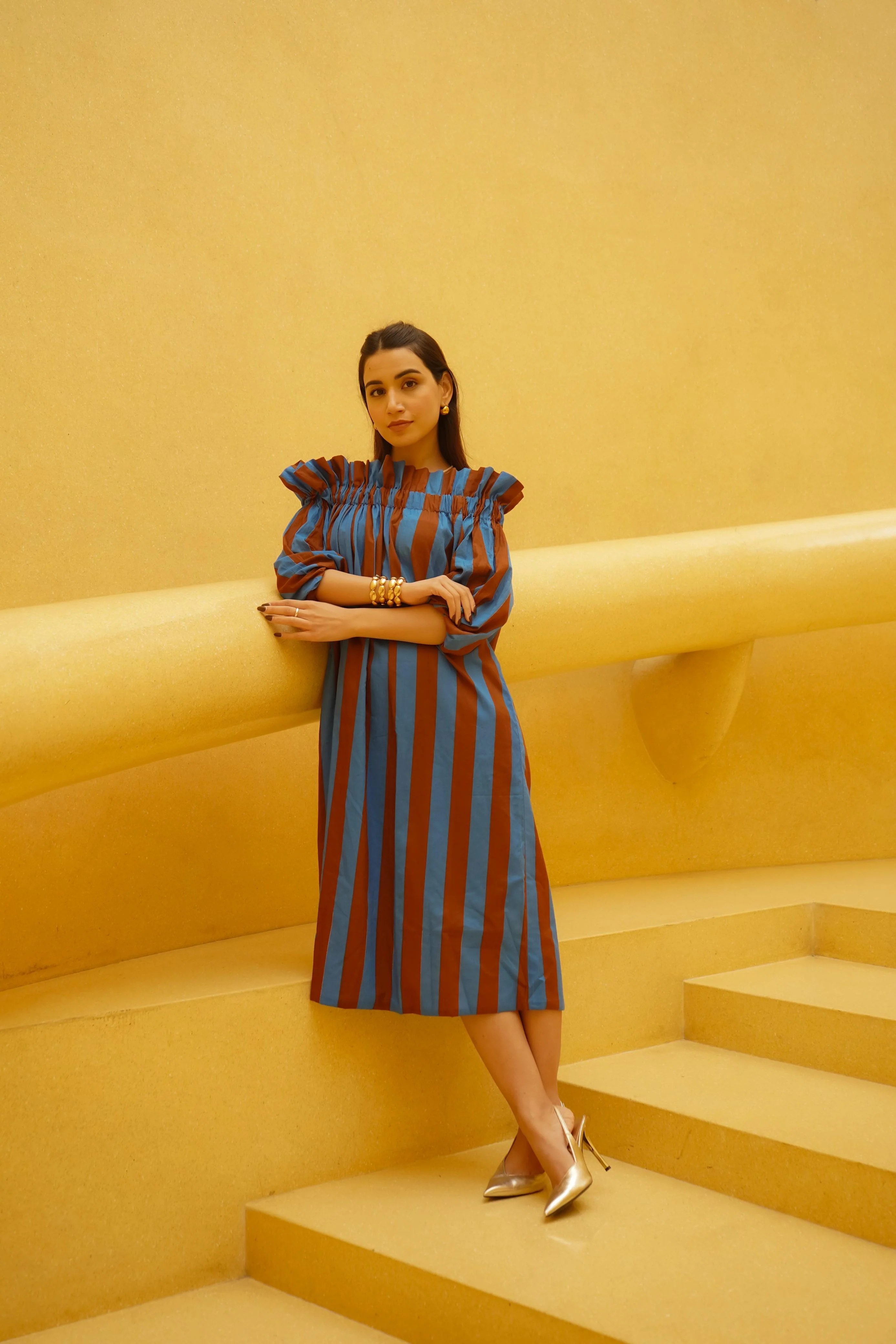BLOCK STRIPE DRESS - Image 3