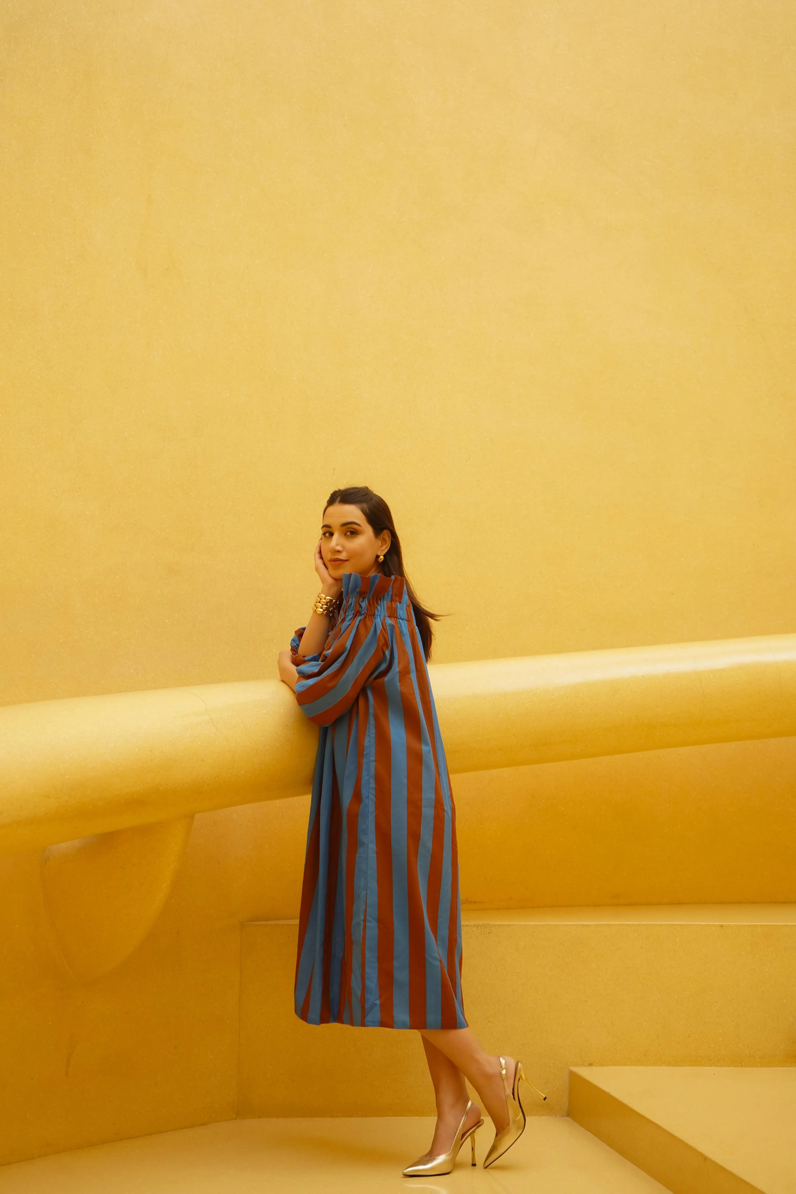 BLOCK STRIPE DRESS - Image 4