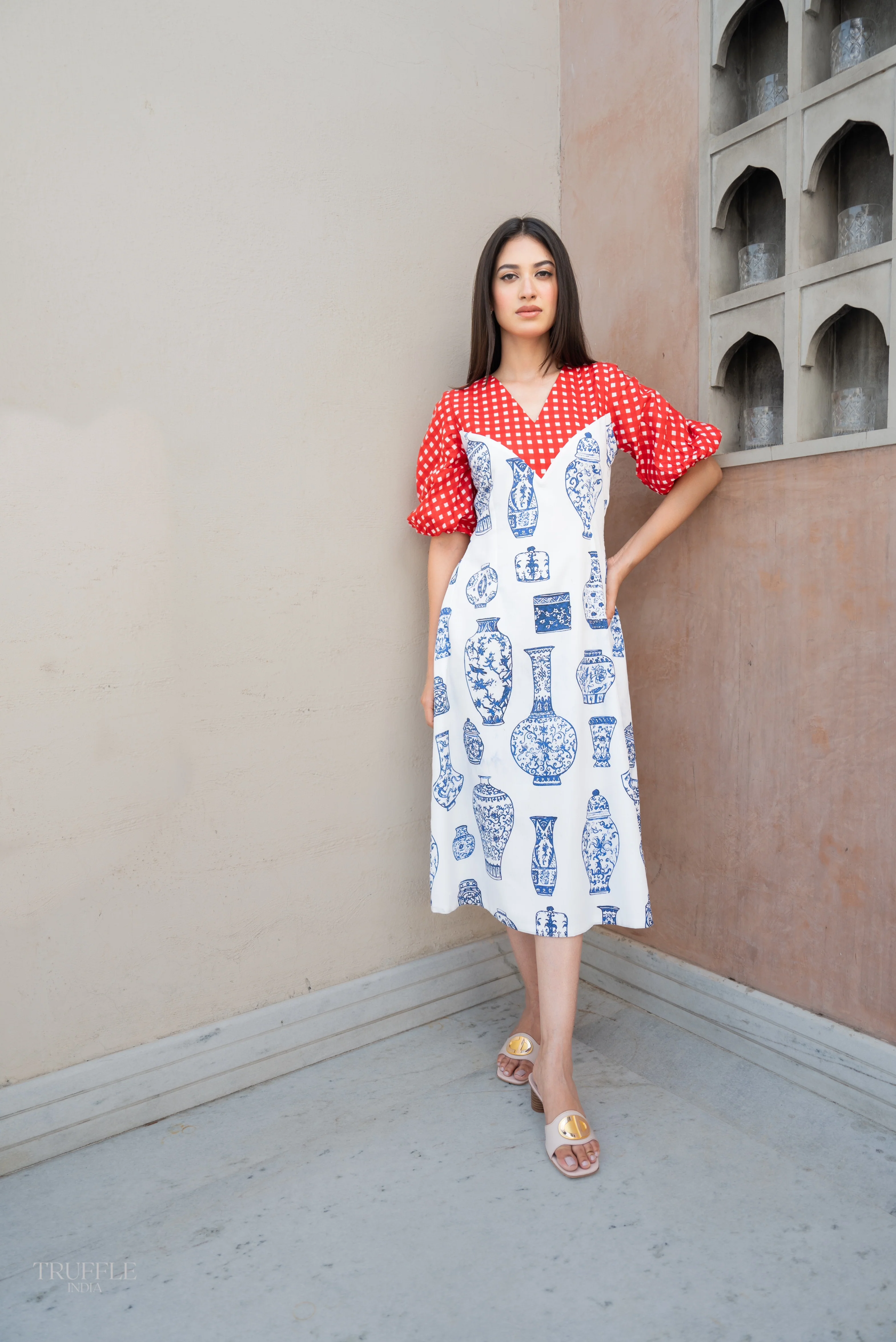 Blue Pottery Dress - Image 3