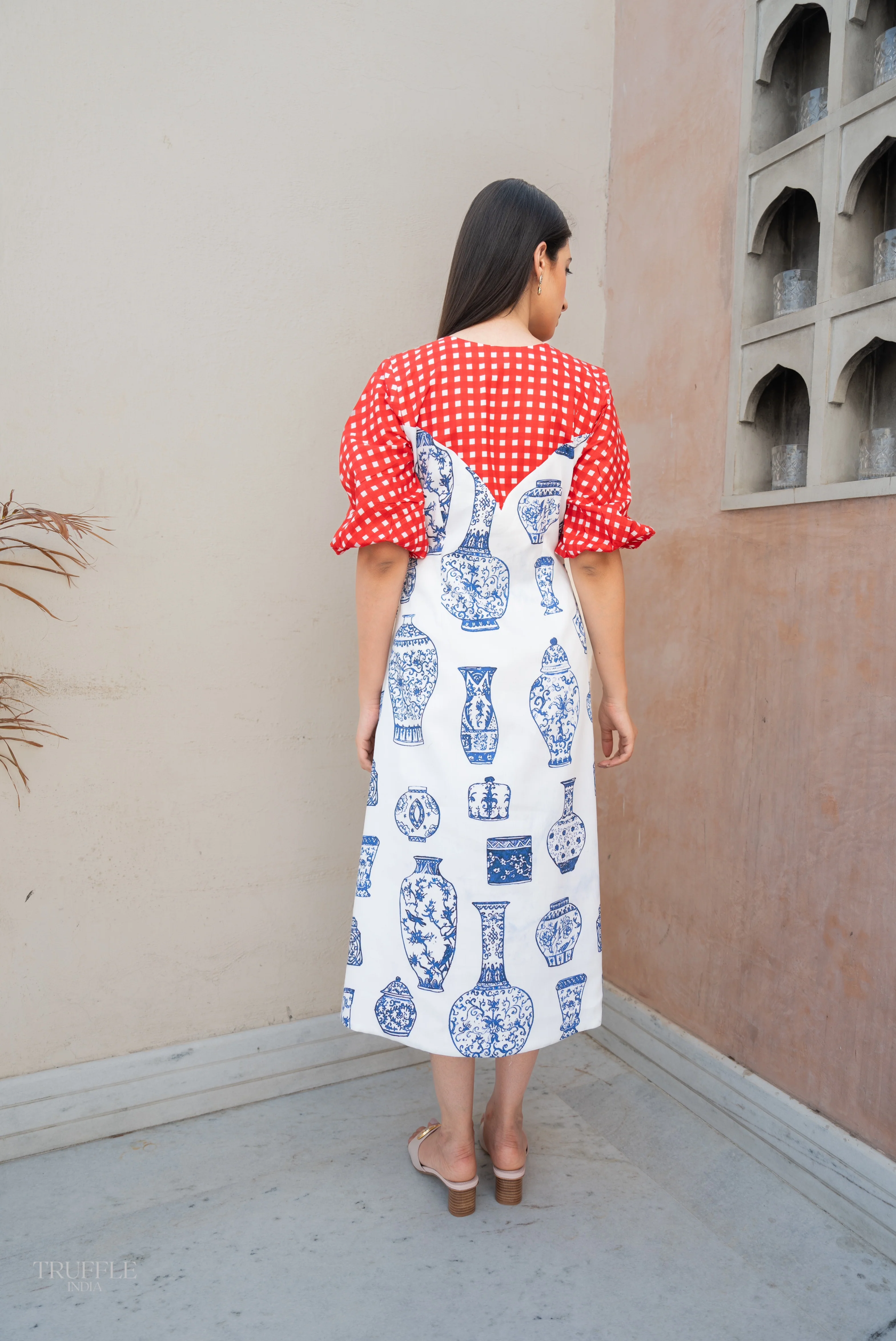 Blue Pottery Dress - Image 5