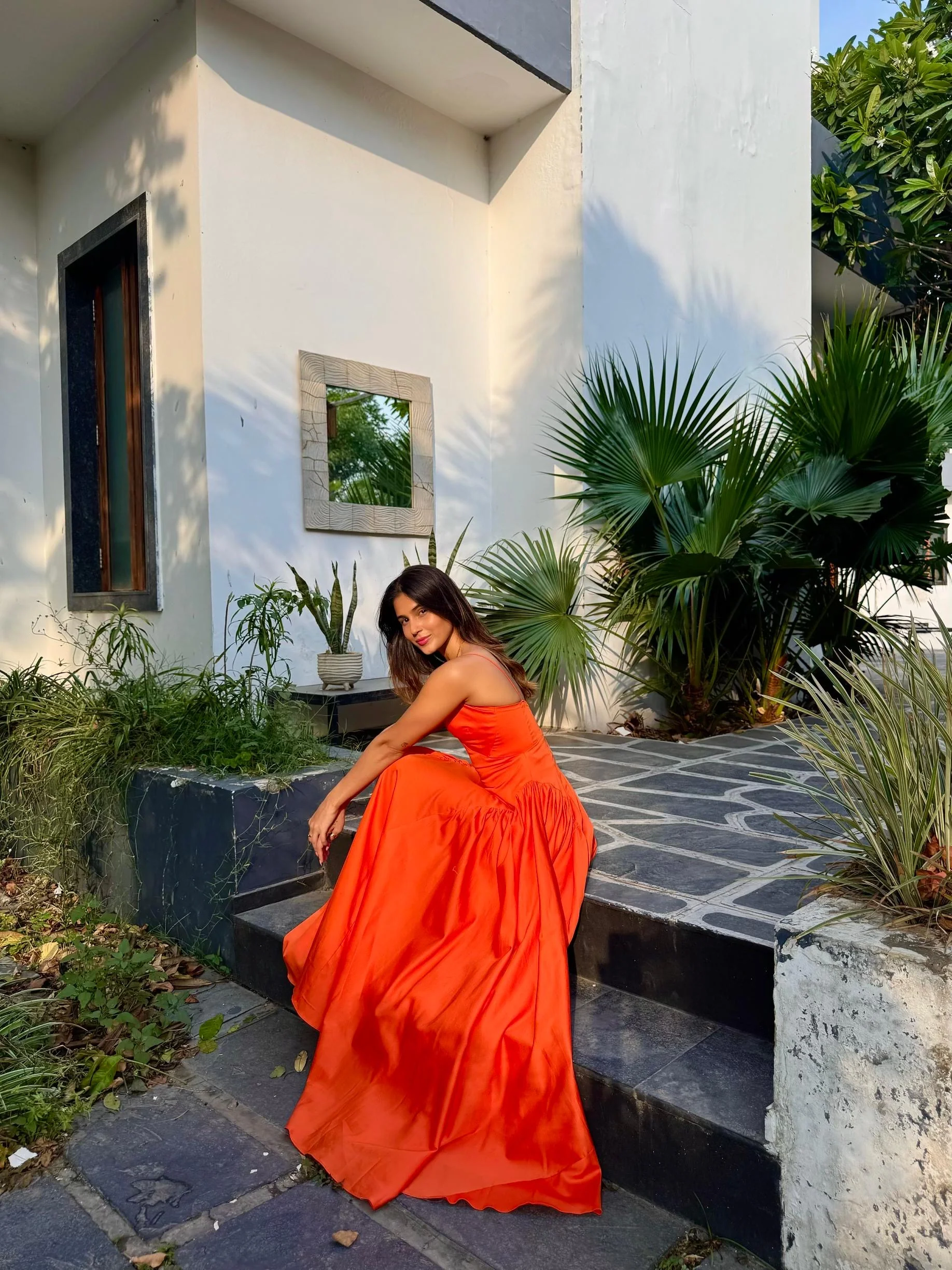 BURNT ORANGE DRESS