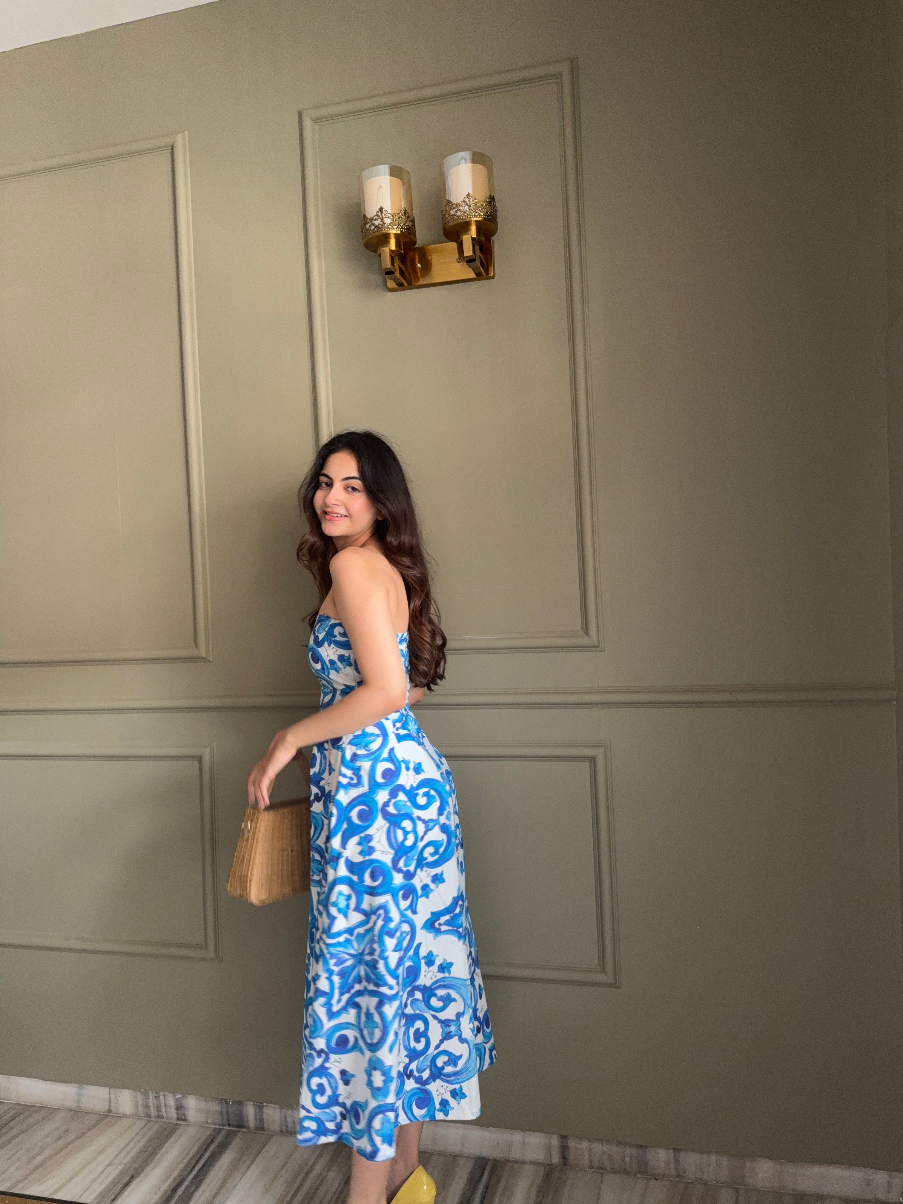 GEOMETRIC BLUE DRESS - Image 6
