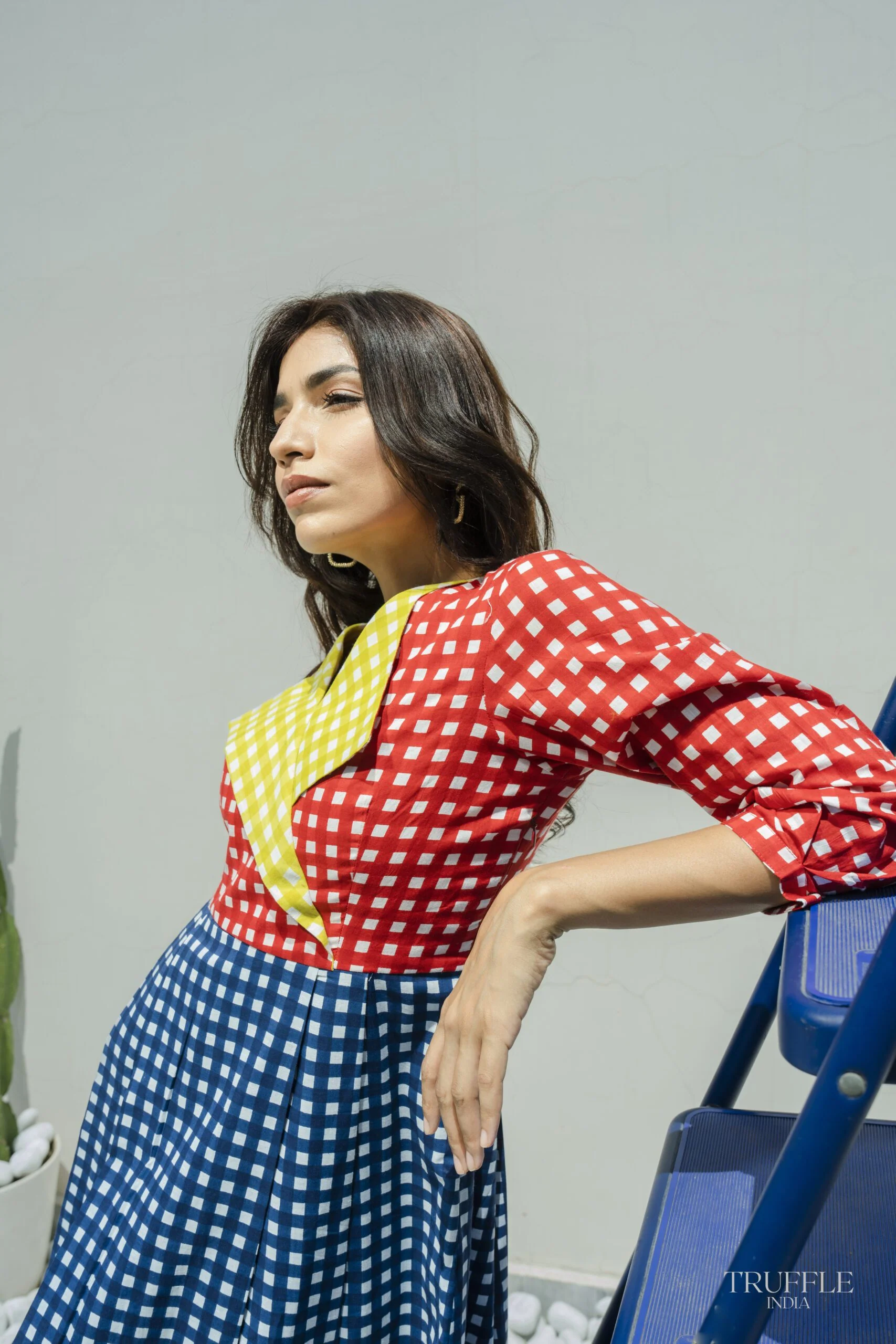 GINGHAM BUMP DRESS - Image 5