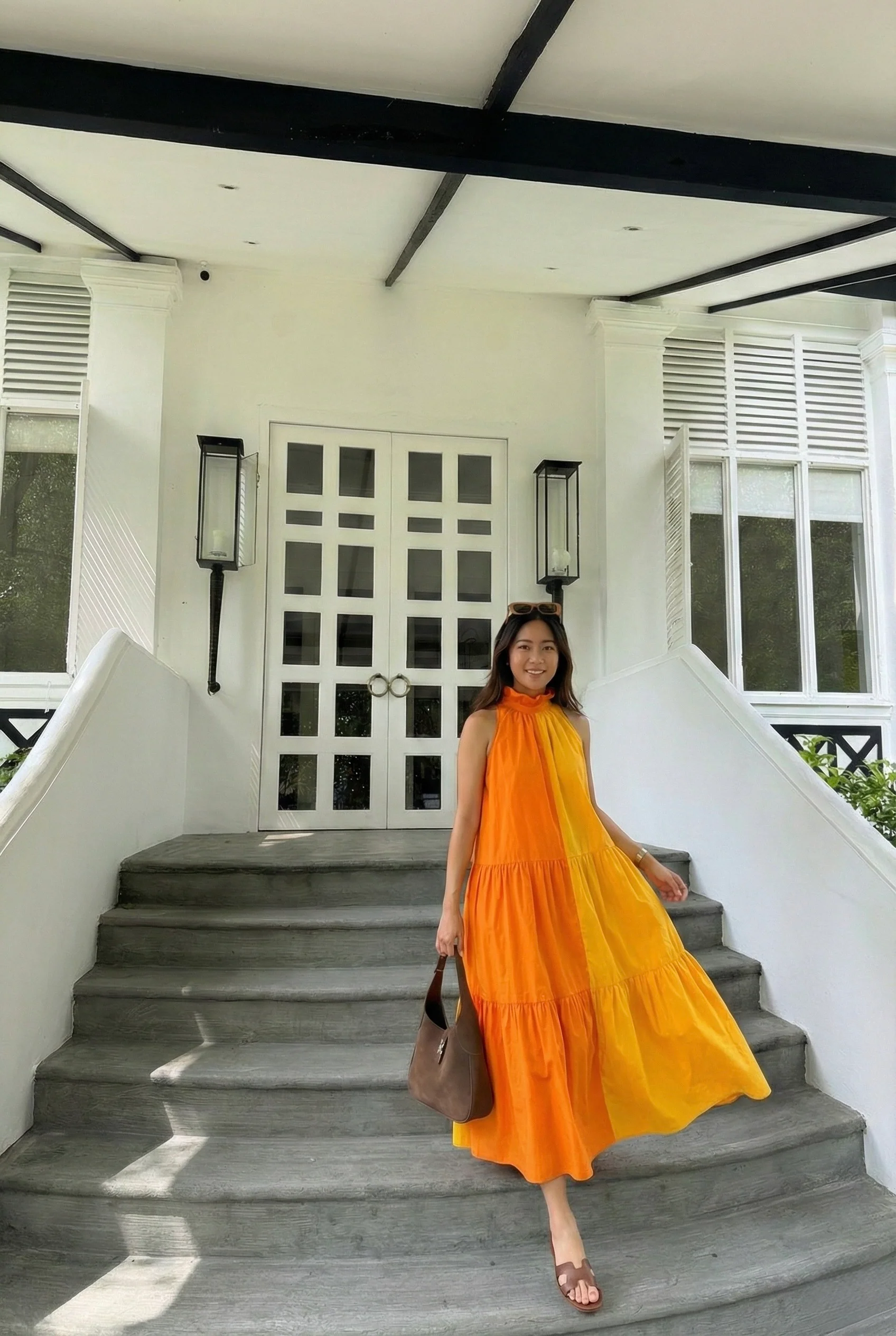 GOLDEN HOUR BLOCK DRESS - Image 2