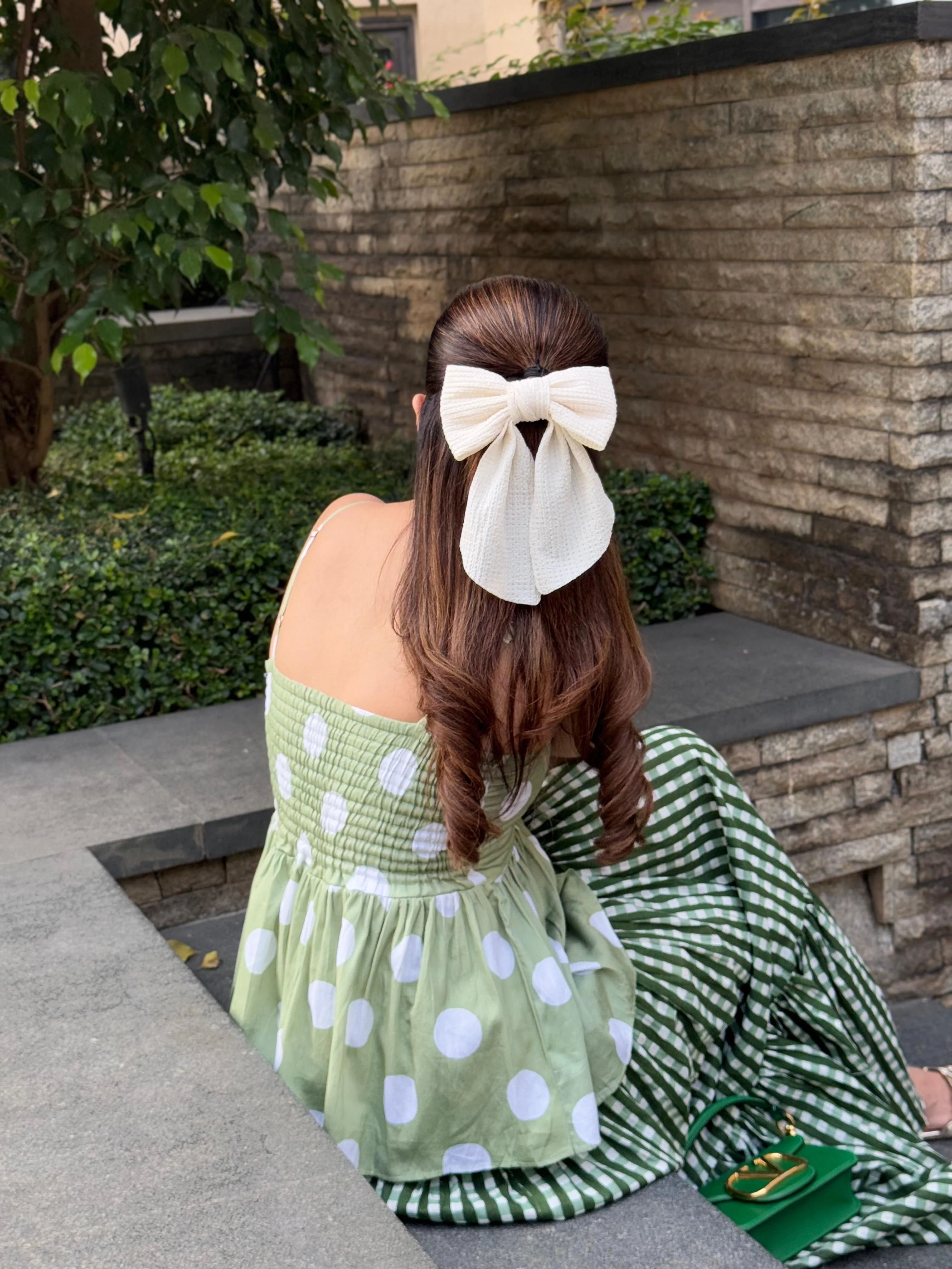 GREEN POLKA DOT SKIRT SET - Image 8