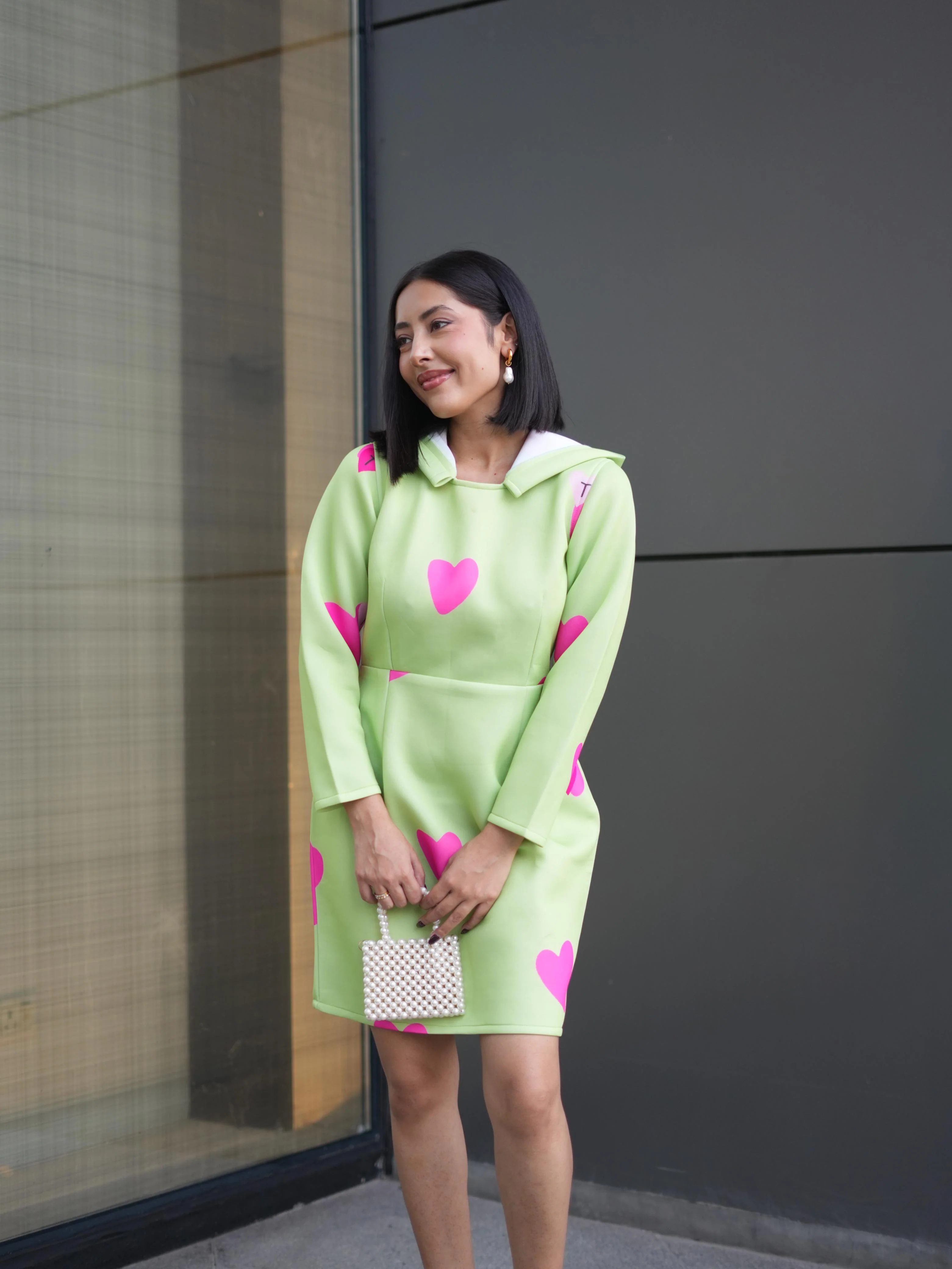 HEART POP HOODIE DRESS - Image 2