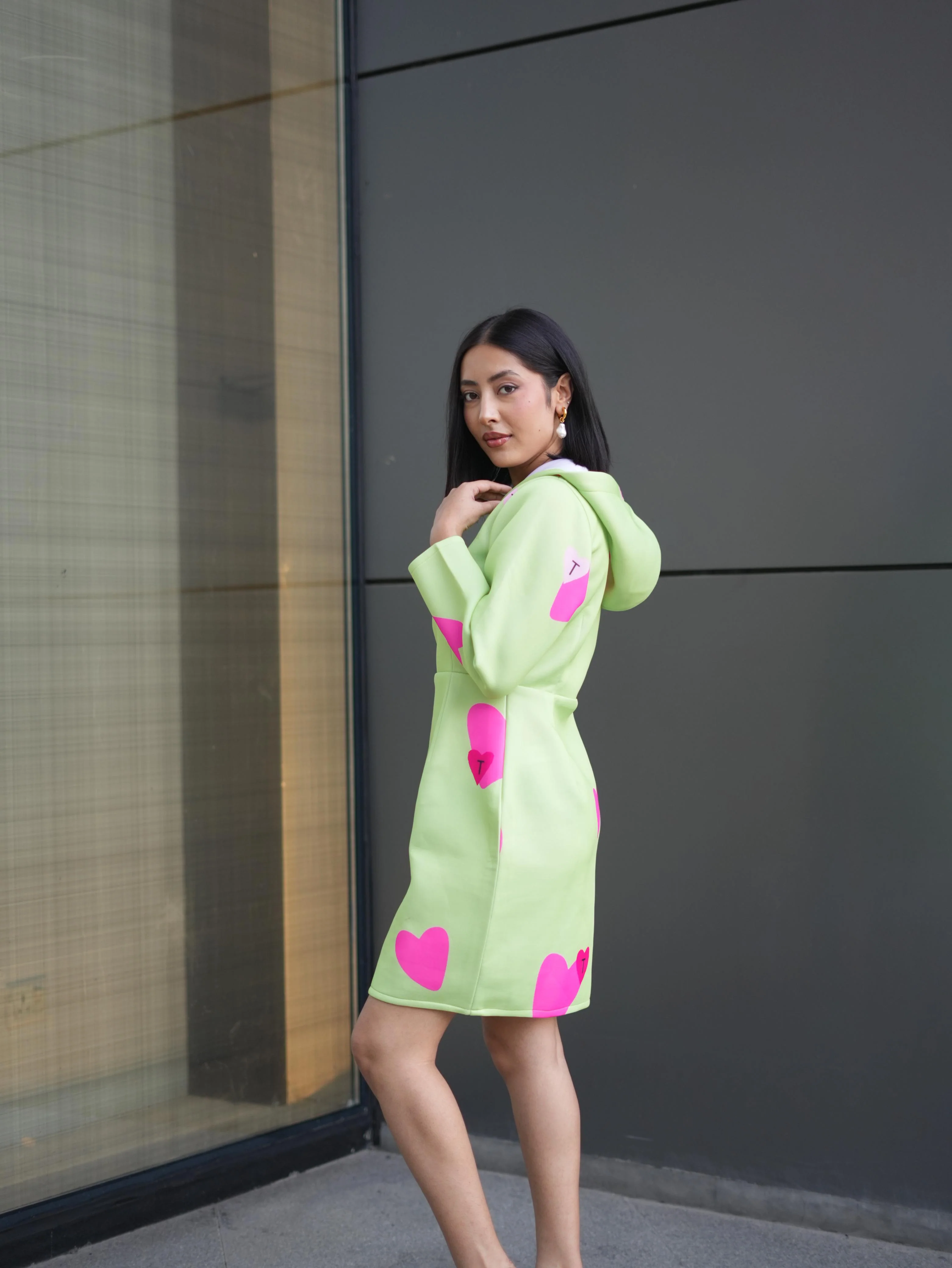 HEART POP HOODIE DRESS - Image 8