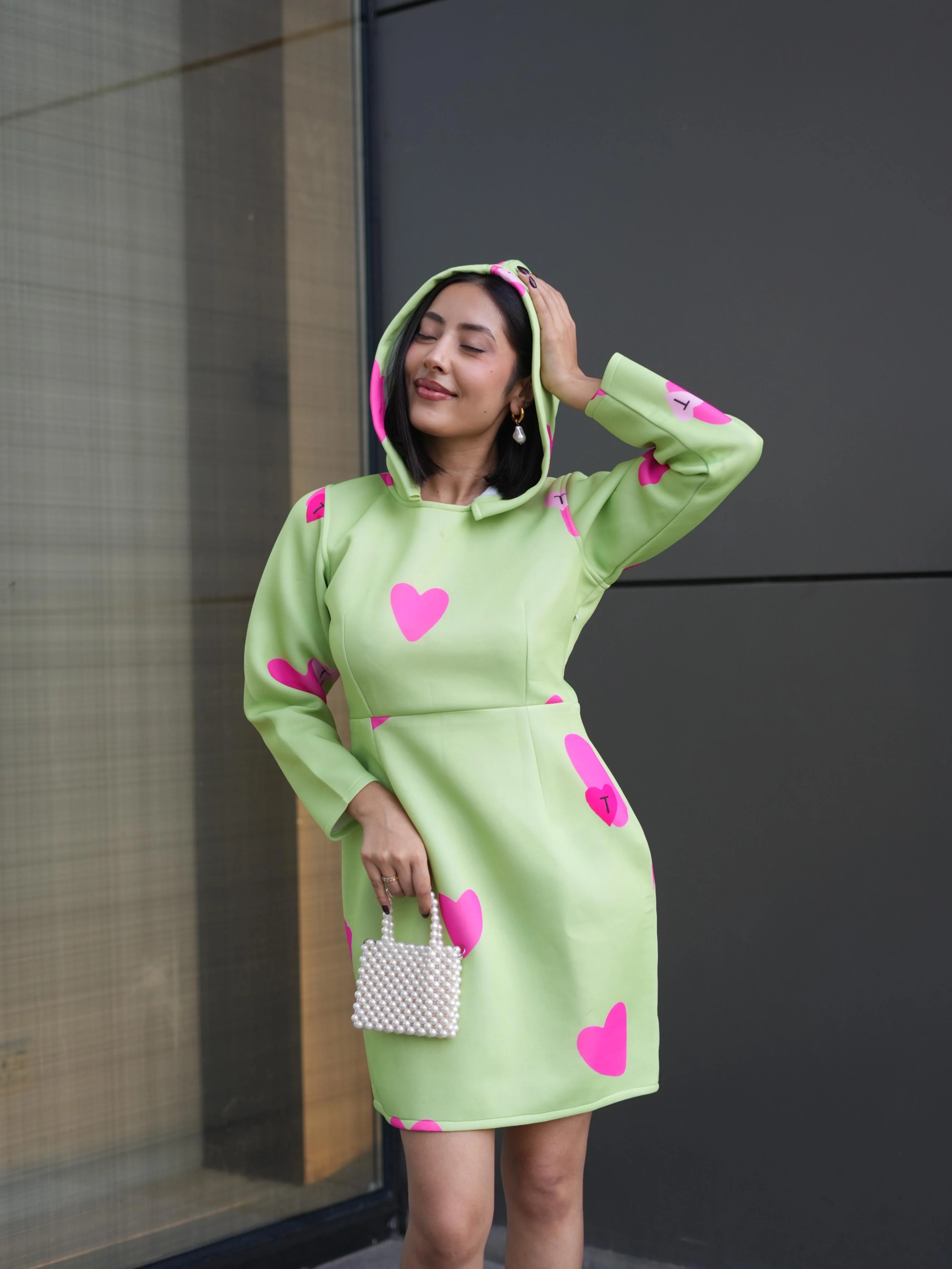 HEART POP HOODIE DRESS - Image 9