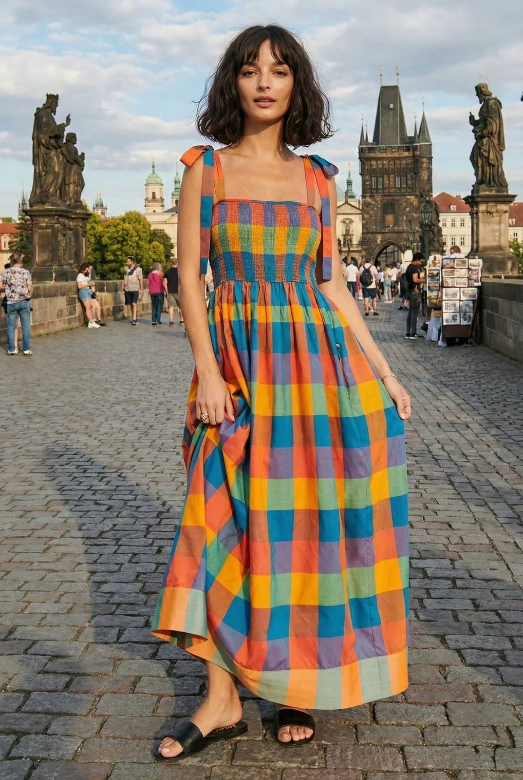 MADRAS CHECKERED DRESS - Image 2