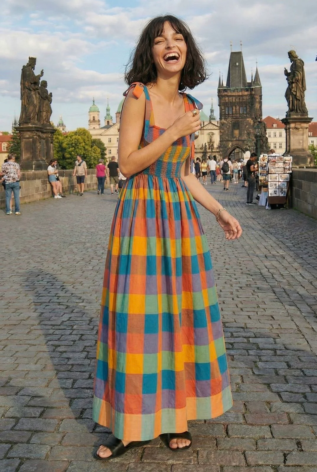 MADRAS CHECKERED DRESS - Image 4
