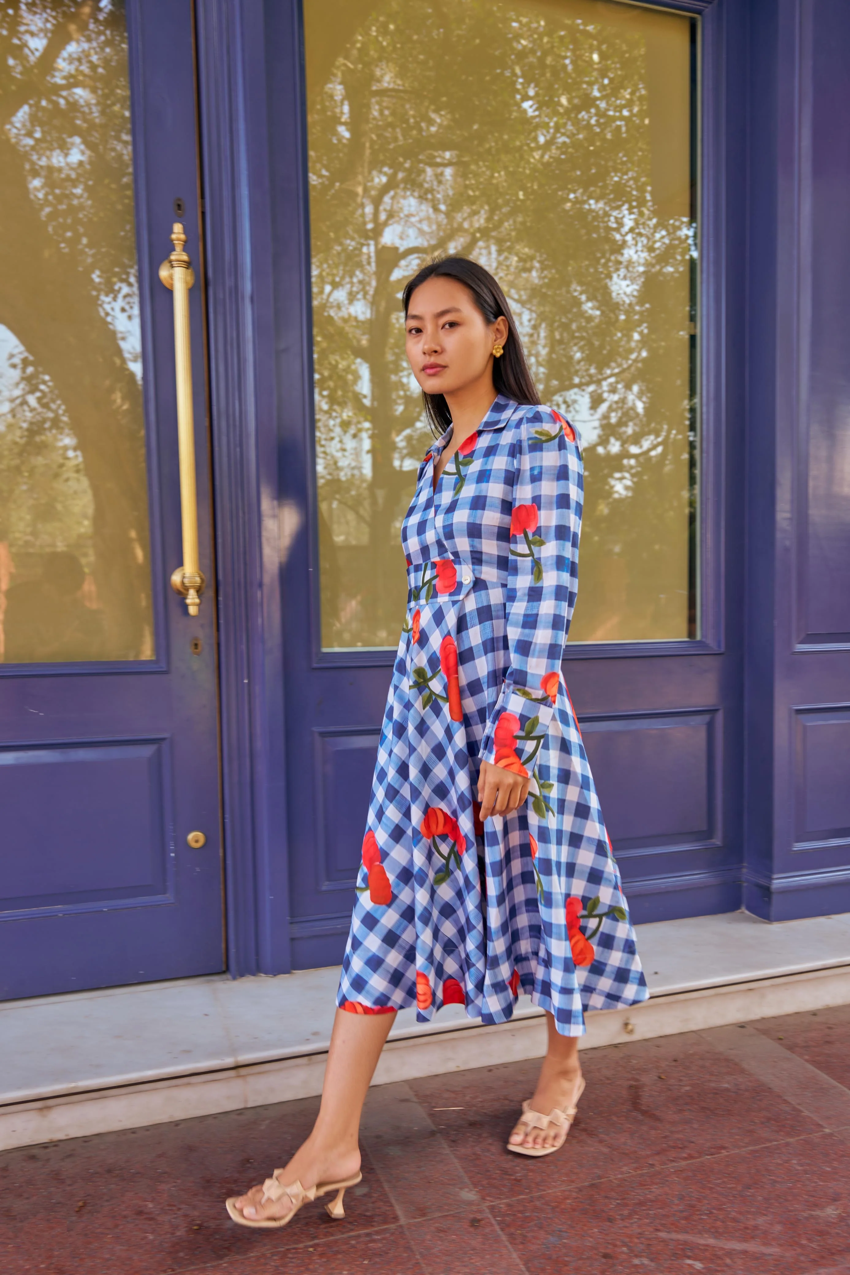MEADOW CHECK DRESS - Image 5