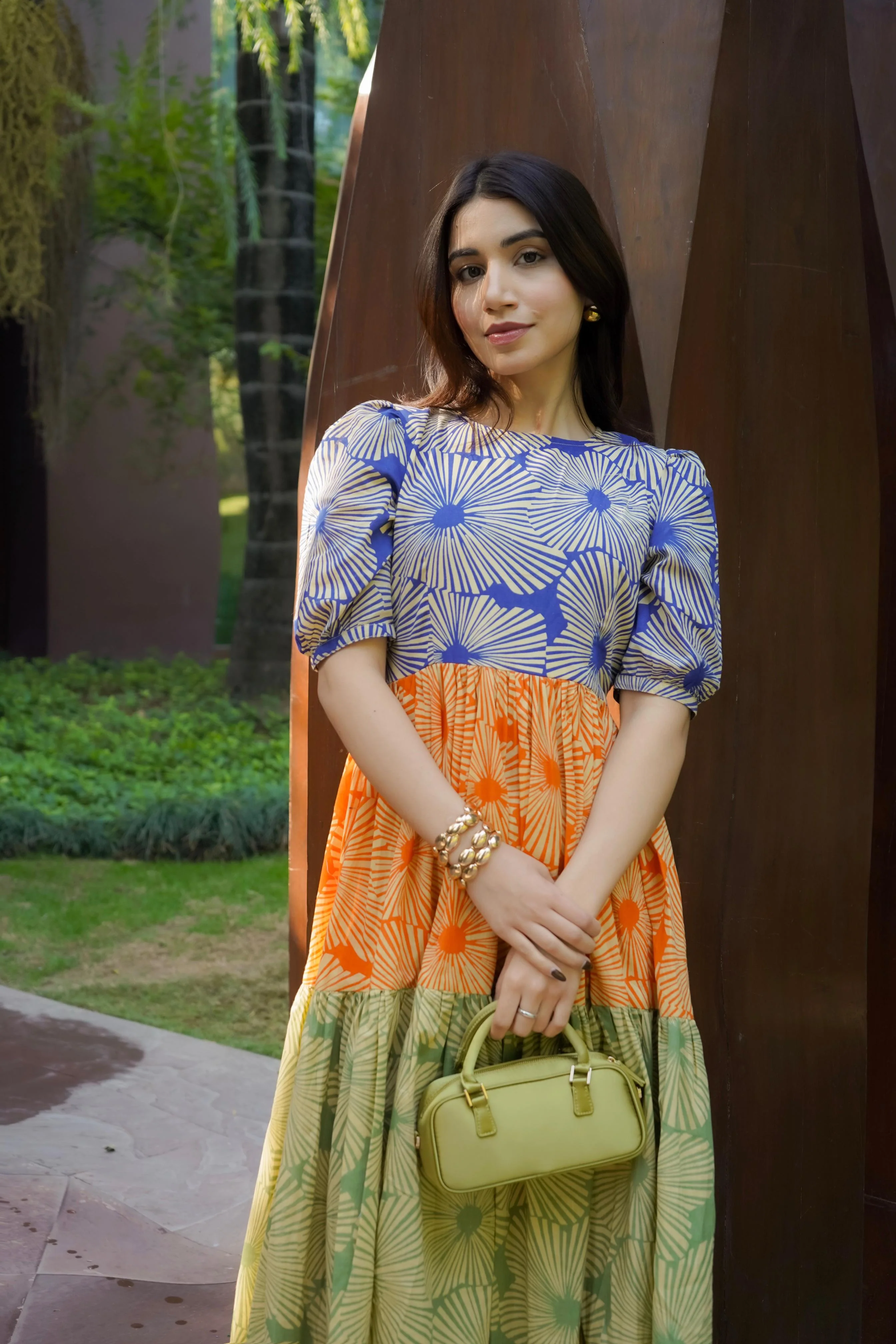 MULTICOLOUR MIDDI DRESS - Image 5