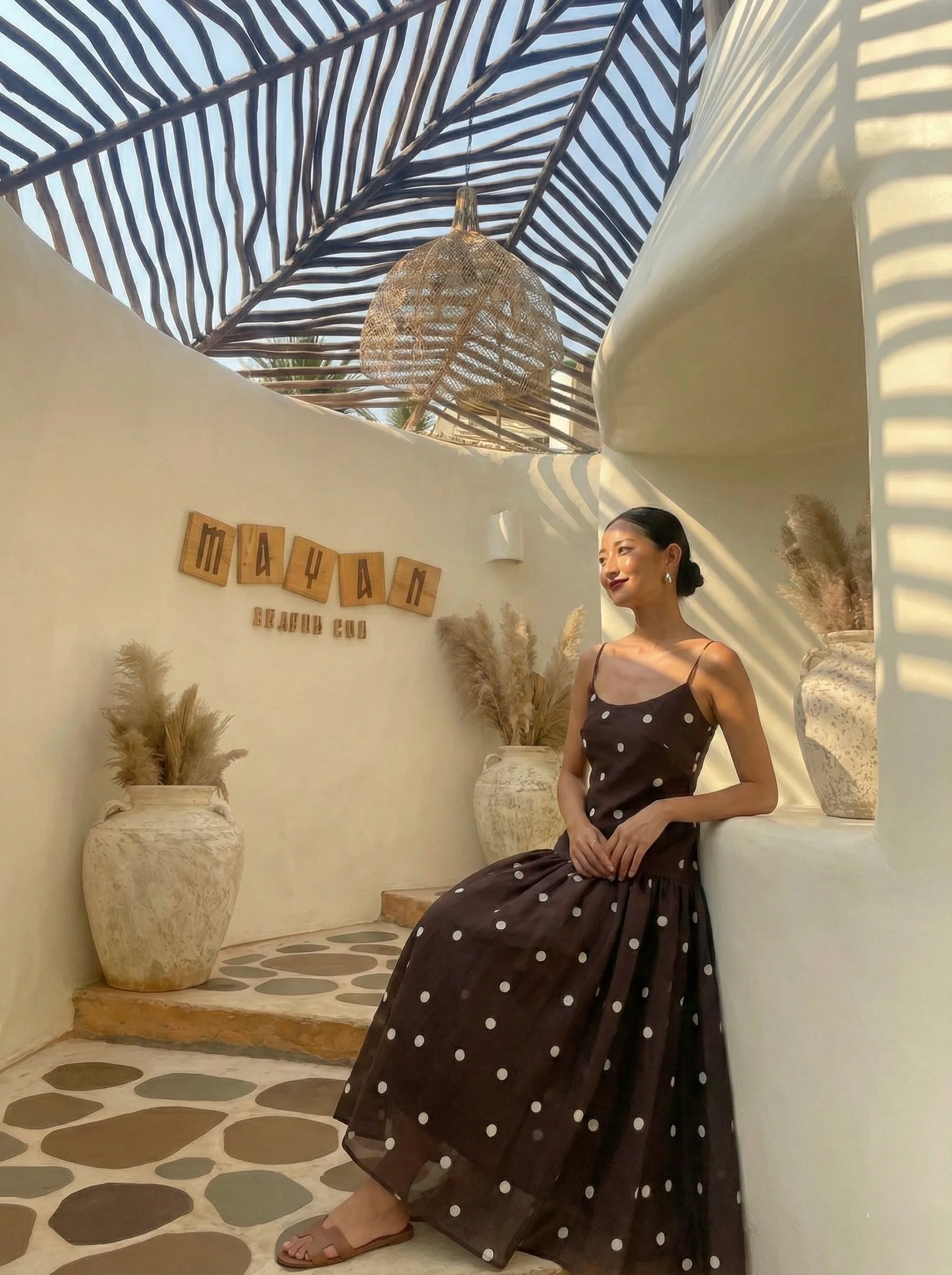 NOIR POLKA DRESS - Image 2