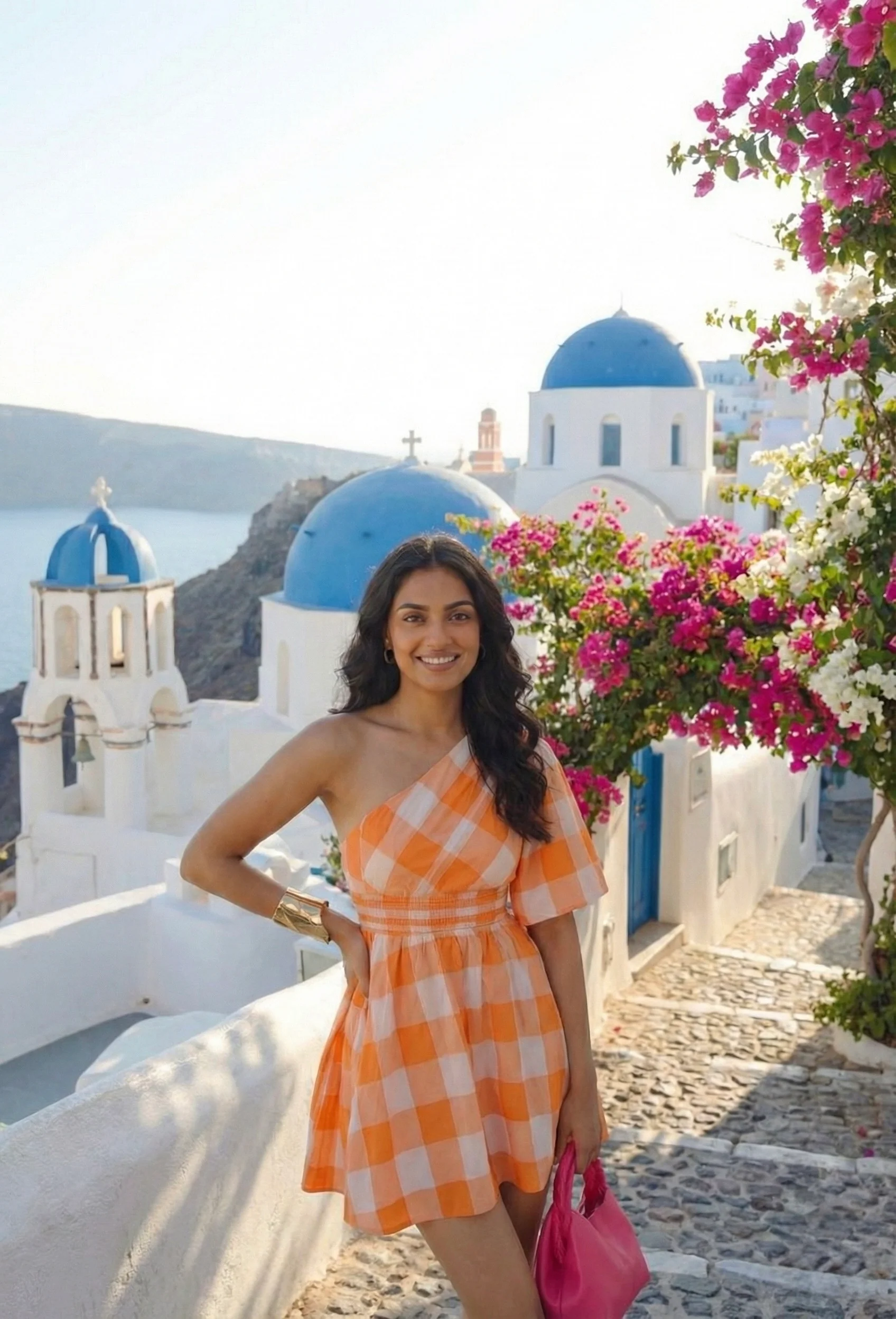 ORANGE CHECKS DRESS - Image 2
