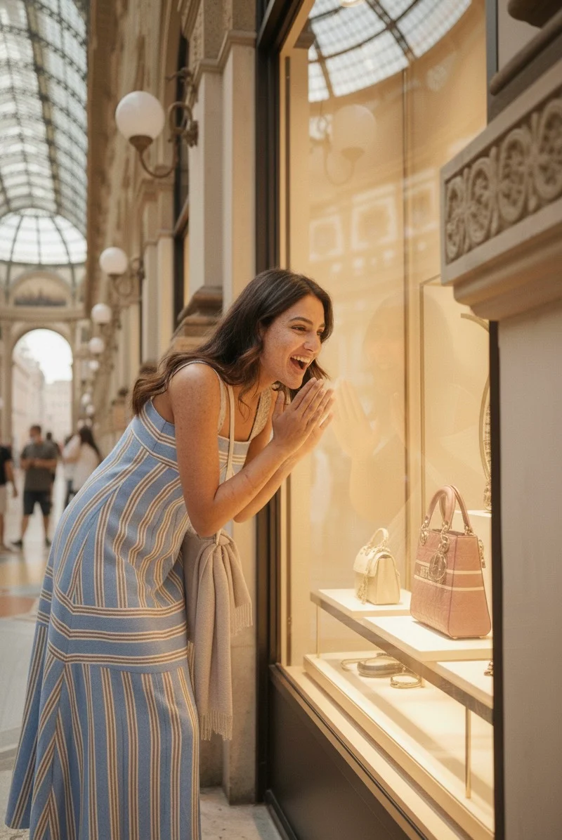 POWDER BLUE STRIPE DRESS - Image 2