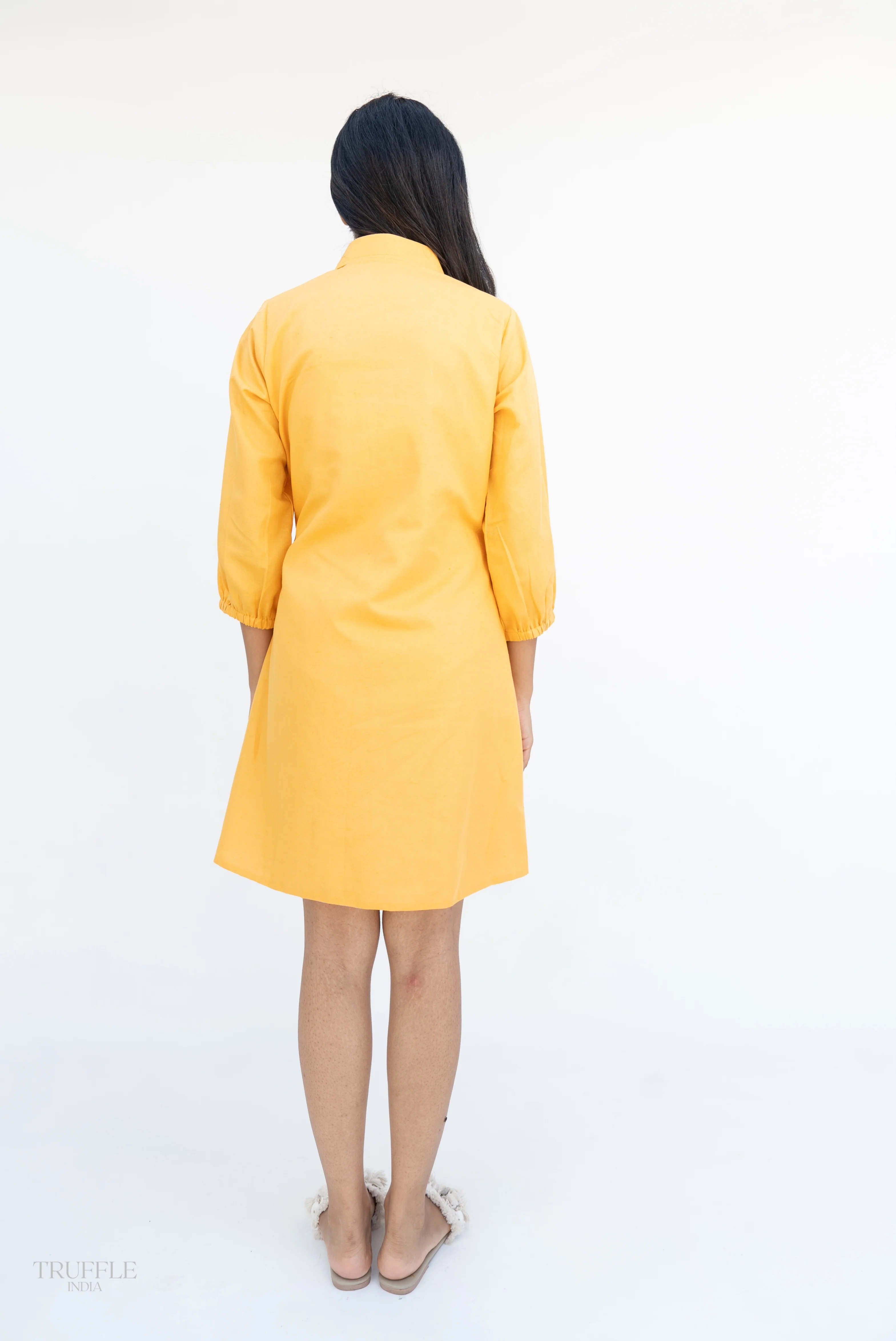SUNSET LINEN SHIRT DRESS - Image 5