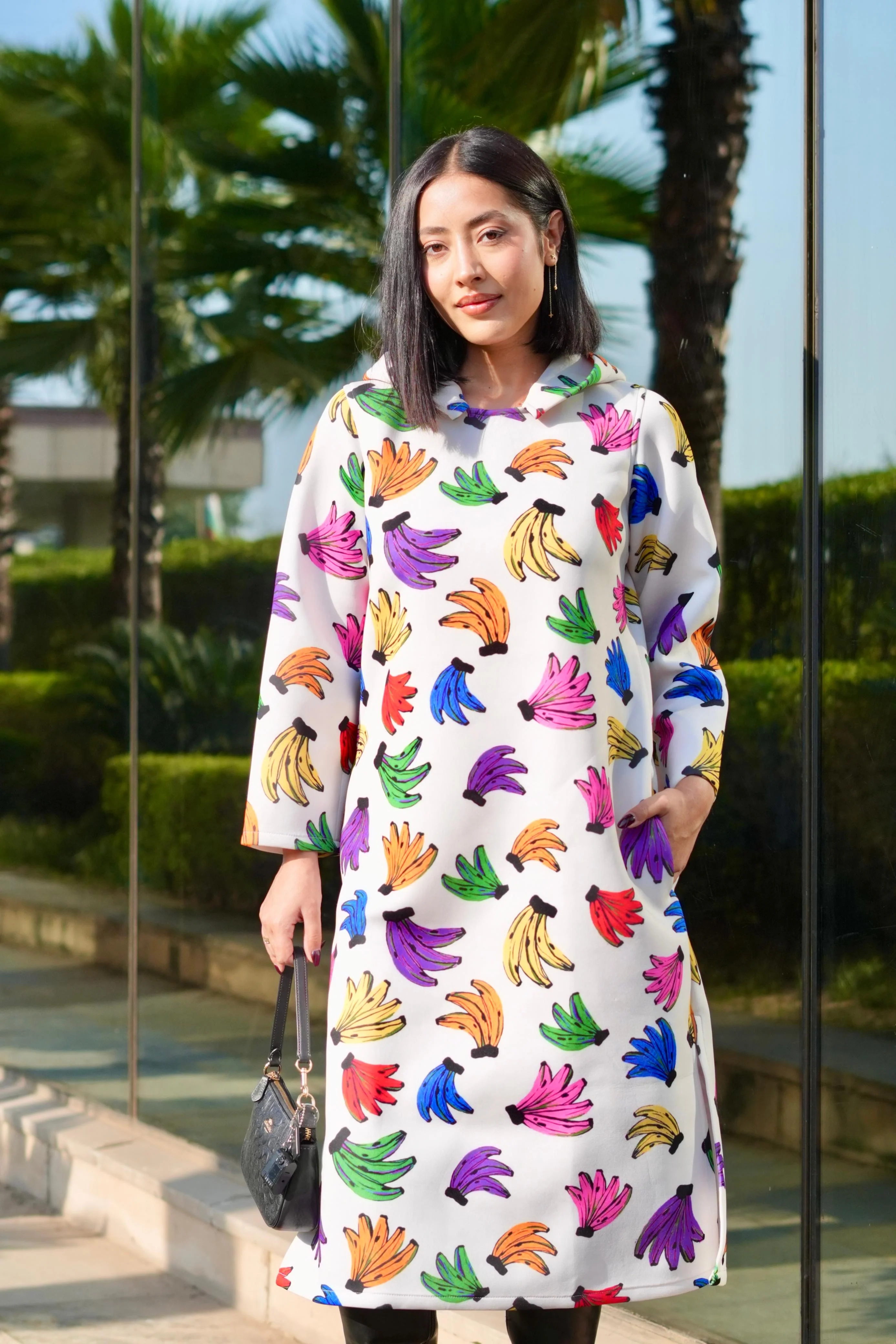 URBAN MONKEY HOODIE DRESS - Image 4