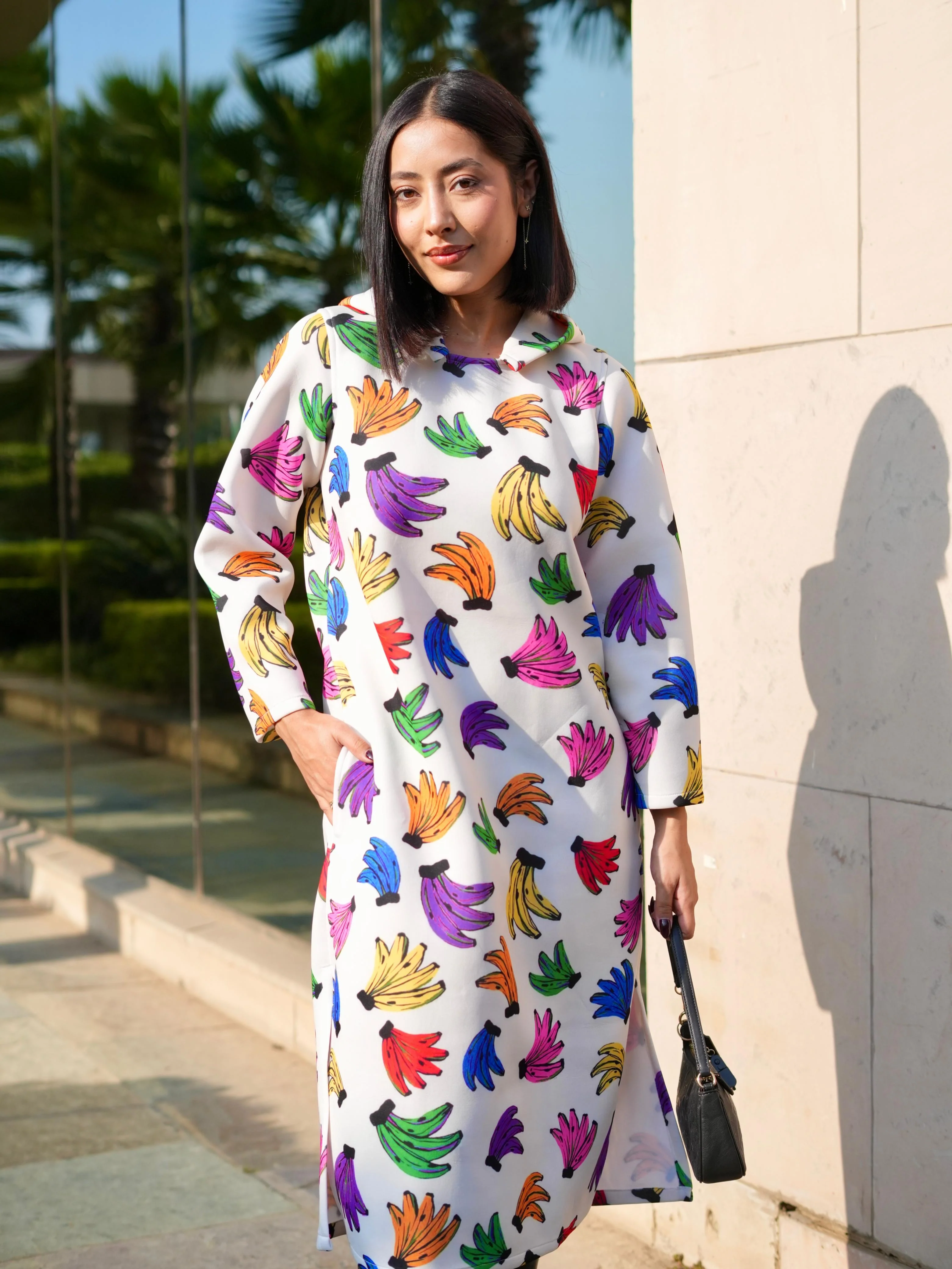 URBAN MONKEY HOODIE DRESS - Image 7