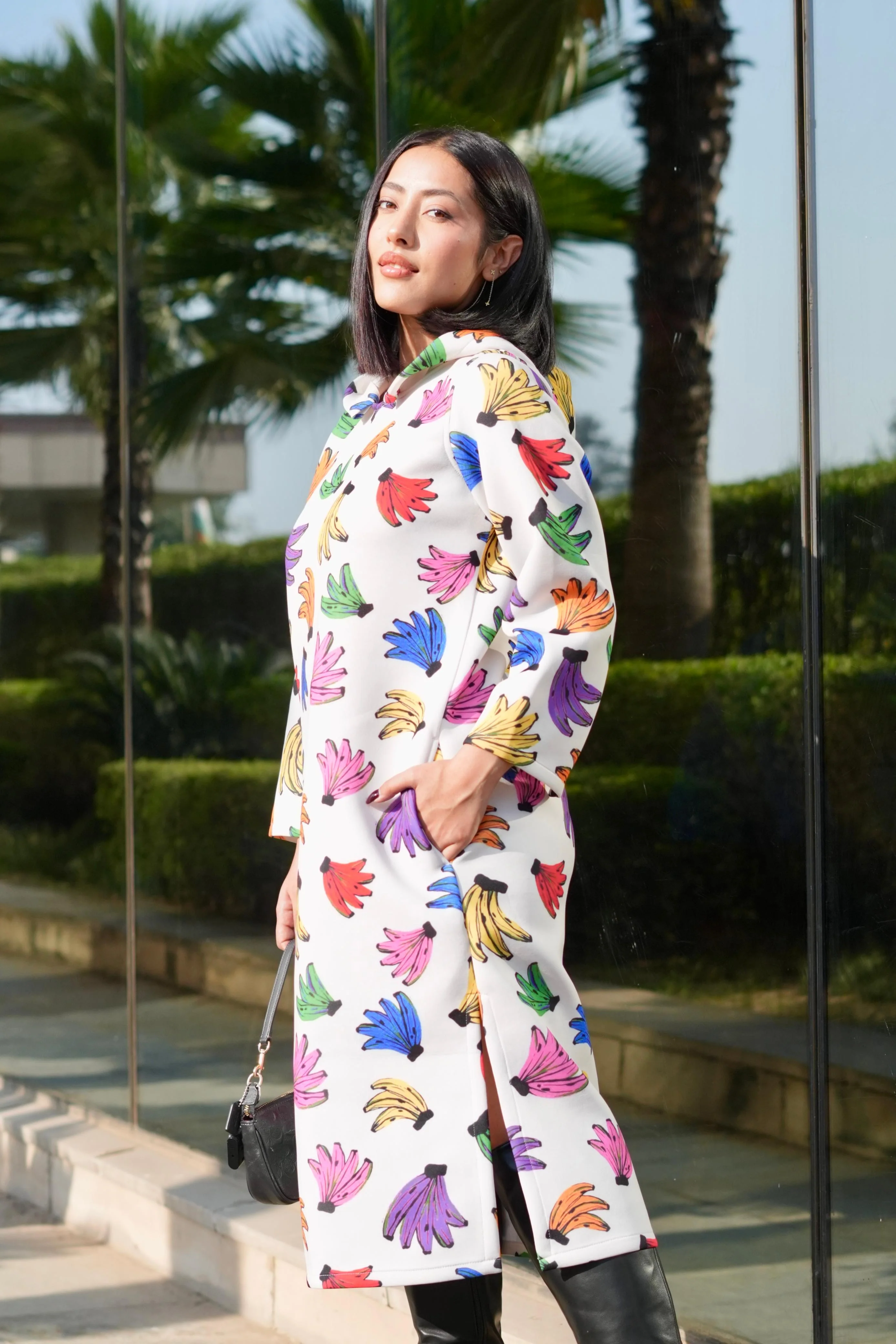 URBAN MONKEY HOODIE DRESS - Image 8